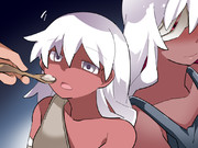 外国で拾った女の子とお食事