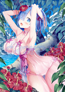 水浴び水着レム