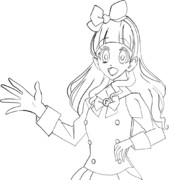 アイカツフレンズ!友希あいね/線画