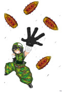 【過去絵】山童と漸増爆弾