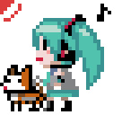 ミクちゃんと犬のお散歩修正版