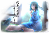 式ちゃん 残暑見舞いイラスト 2018年Ver.