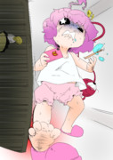 歩きスマホ ニコニコ静画 イラスト