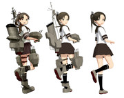 綾波【MMD艦これ改造モデル】比較(とらはぜフガクkizck式 改変)