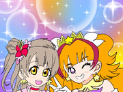 キラキラの輝くを持つ二人