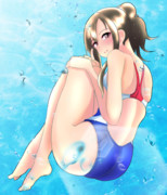 水本ゆかり×競泳水着
