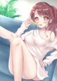 『なにチラチラ見てるの…？あげないよ？』