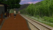 【MMD-JNR】山間の通学列車