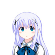 起こされて不機嫌なチノちゃん