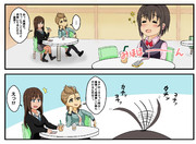 音楽を聞く小日向美穂さん