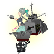 日進（想像図）のコスプレをする夕張