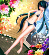 【今日のミクお姉さん】可愛らしく 美脚を披露♡