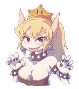 おっぱい絵を描く練習で流行りのクッパ姫