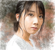 デジタル似顔絵「松本穂香さん」