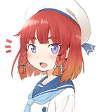択捉ちゃんが振り向くだけの絵