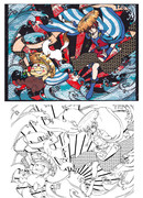 シレン応援イラスト手直しandしたがき