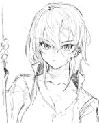 襟立て ニコニコ静画 イラスト