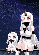 星を眺める２人