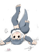 強風により外で遊べないコツメカワウソ