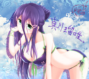葡萄の水着とまがわーと