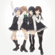 【MMD艦これ】最精鋭「第八駆逐隊」(小林ちさとさんイラスト再現)