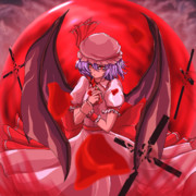 紅い月 ニコニコ静画 イラスト