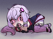 コントローラーを食べるゆかりさん