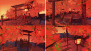 【MMD】紅葉舞台【配布】