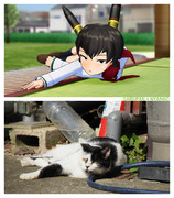 【MMDガルパン】カエサル×ニャンコ