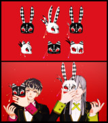 【MMD】ヴェネチアンマスク うさぎ・ねこ【アクセサリ配布終了】