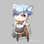 ハロウィン猫SD