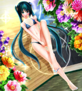 【今日のミクお姉さん】美脚を披露…♡