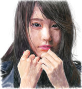 デジタル似顔絵「有村架純さん」