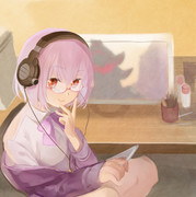 ヘッドフォン ニコニコ静画 イラスト