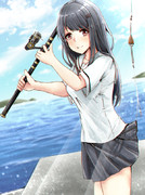 釣りガール ニコニコ静画 イラスト