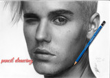 Pencil drawing_Justin Bieber