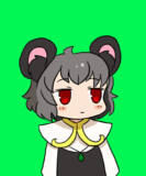 「空間に頰を引っ張られるNYN姉貴.gif」の背景を緑色にする