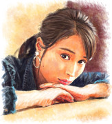 デジタル似顔絵「広瀬アリスさん」