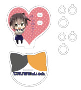 かがちゃんアクリルペンスタンド