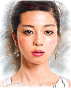 デジタル似顔絵「中条あやみさん」