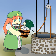 井戸水を汲み上げてみたらキスメだった美鈴