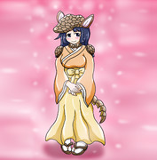 けもフレ】和服オルマン【支援絵】