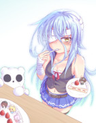 ケーキ食べてるうちの子