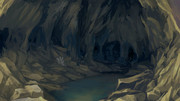 背景：洞窟内部