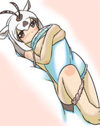 相手の枕の匂いを嗅いでいるラビラビちゃん。