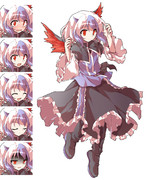 名無しの本読み妖怪ポーズ差分立ち絵 表情差分