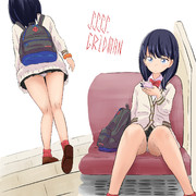 宝多六花ちゃんを電車で見かけたので階段まで尾行してみた