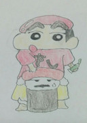 シロ クレヨンしんちゃん ニコニコ静画 イラスト