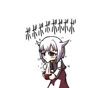 餅をすする幸子さん
