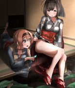 もう12月だけど浴衣の秋月と照月